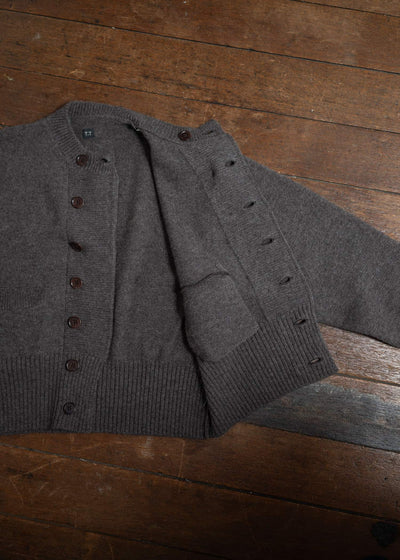 Taiga Takahashi Db Cardigan Brown Lot.506