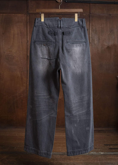 Professor.E FADED BLACK DENIM GREY 26FW-PE-TRL-05