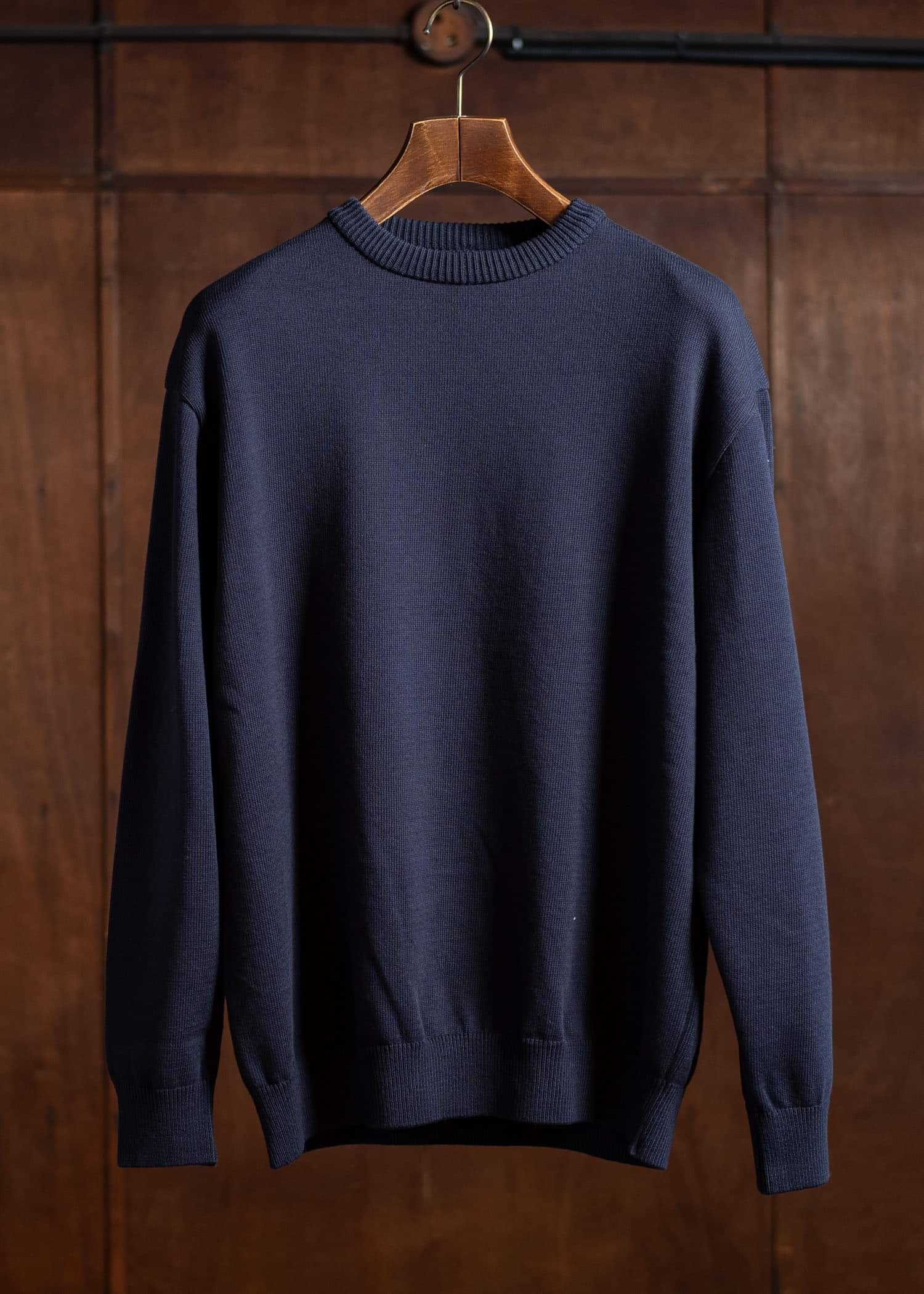 YOKO SAKAMOTO Crew Neck KnitYS-25SS-109-NAVY