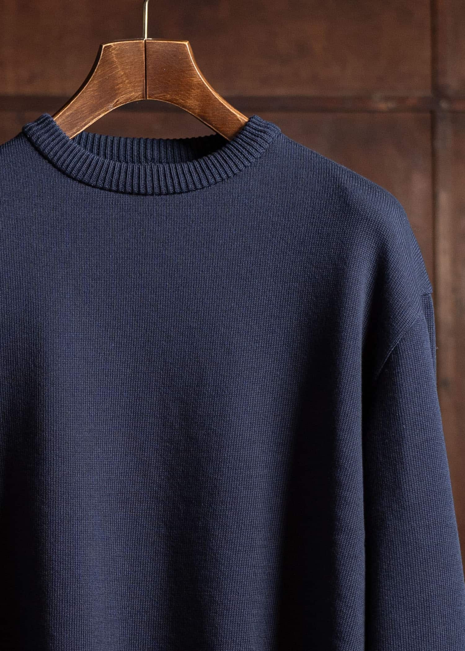 YOKO SAKAMOTO Crew Neck KnitYS-25SS-109-NAVY