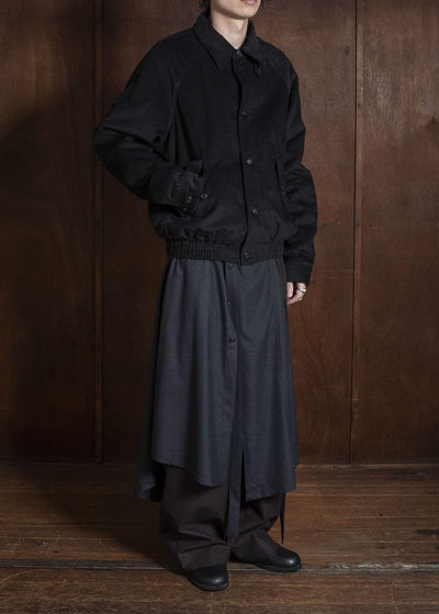 Professor.E CORDUROY HARRINGTON JKT BLACK 26FW-PE-JKT-11