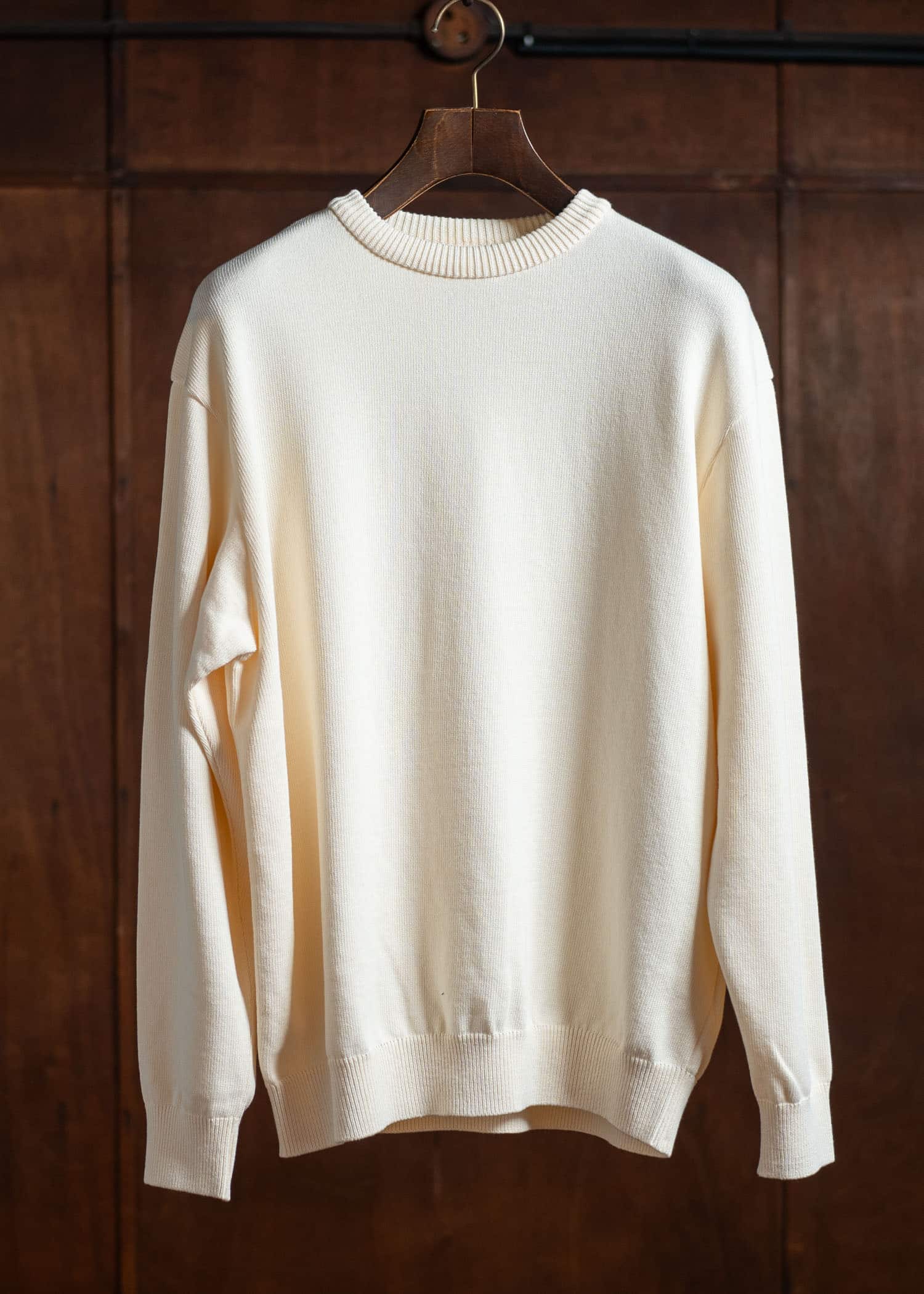 YOKO SAKAMOTO Crew Neck KnitYS-25SS-109-ECRU