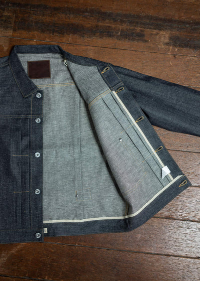 Taiga Takahashi Lot.703-Raw Indigo Denim Jacket C.1920’s Raw Indigo