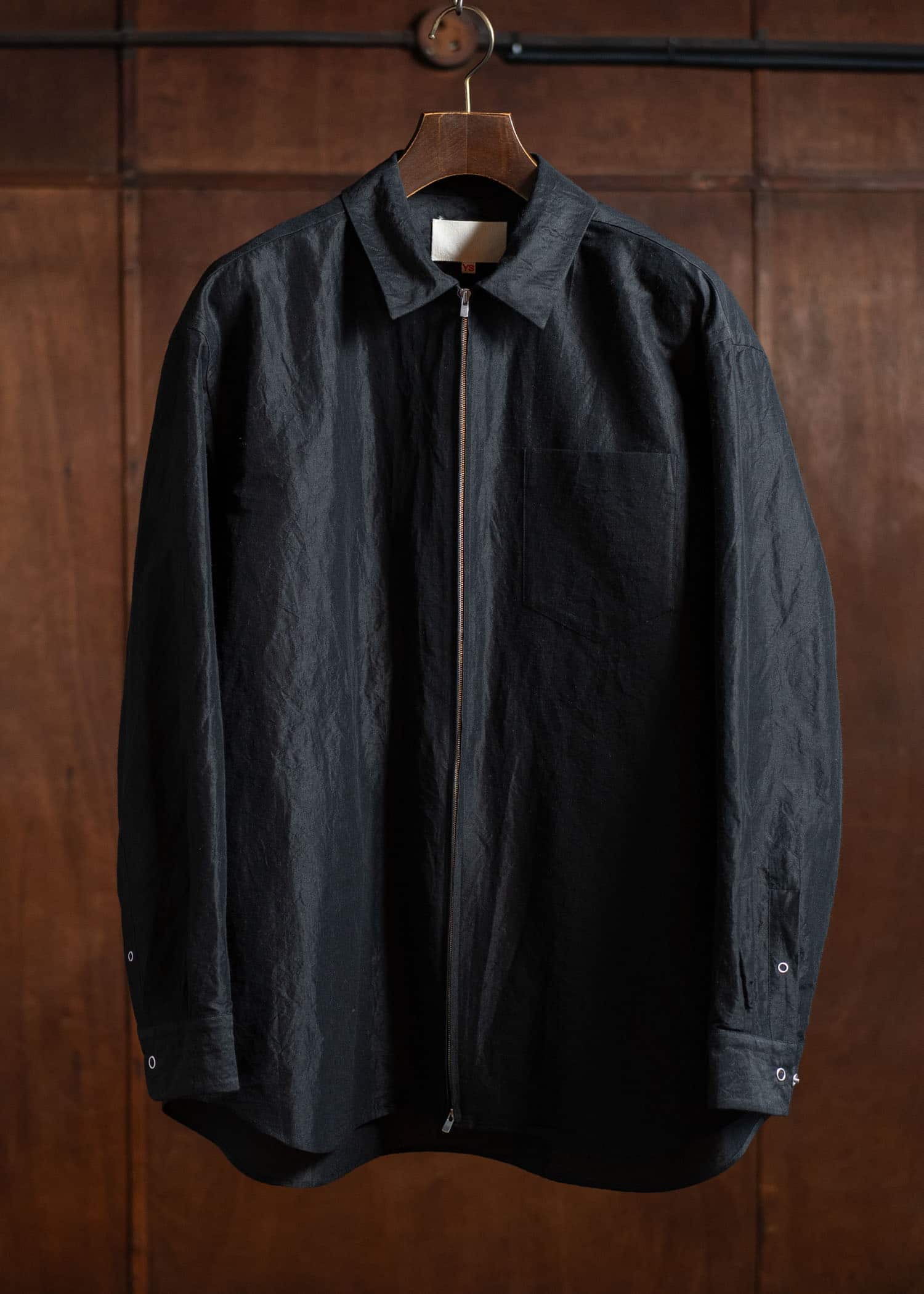 YOKO SAKAMOTO Zip ShirtYS-25SS-58-BLACK