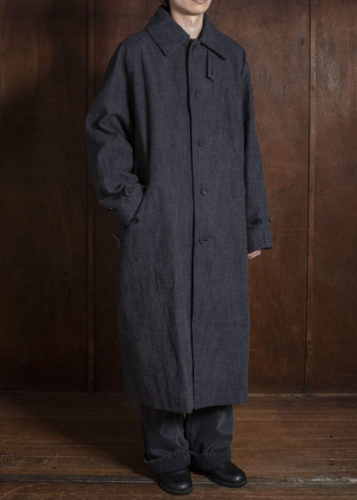 Professor.E E BELTED OVERCOAT GREY 26FW-PE-LC-02