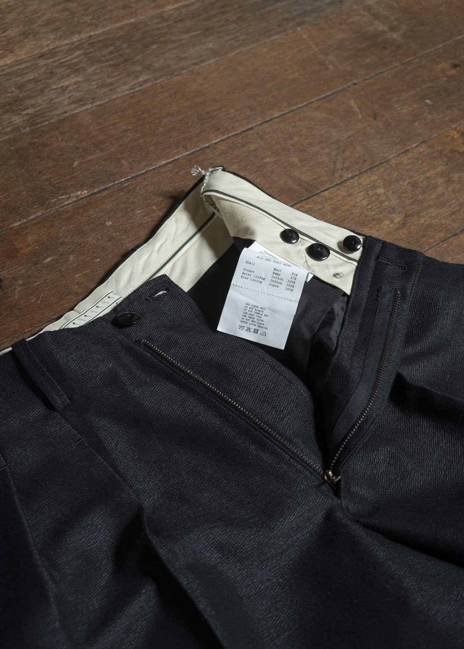 Gorsch 13-2ND-TR01-WHMV Wool Hemp 2 Tack Trousers Black