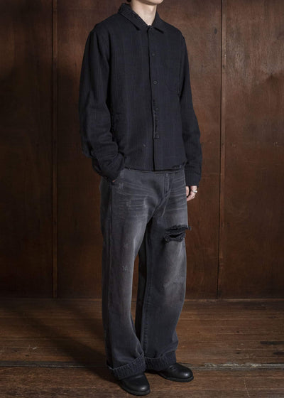 Professor.E FADED BLACK DENIM GREY 26FW-PE-TRL-05
