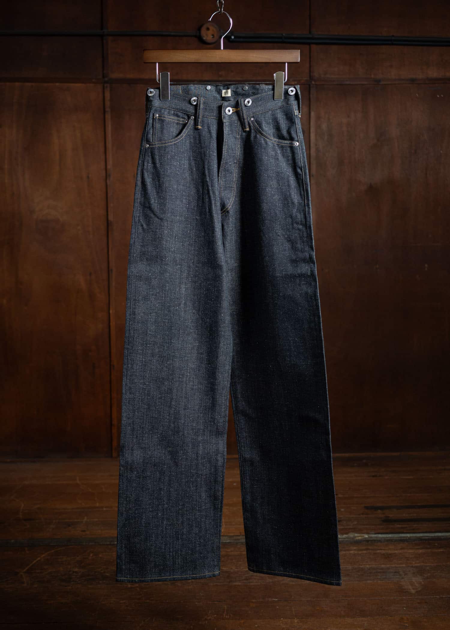 Taiga Takahashi Lot.704-Raw Indigo Denim Trousers 1920’s Raw Indigo
