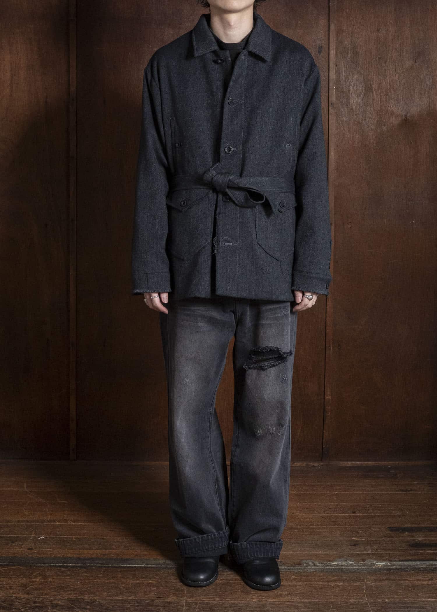Professor.E AGED PEACOAT GREY 26FW-PE-JKT-07