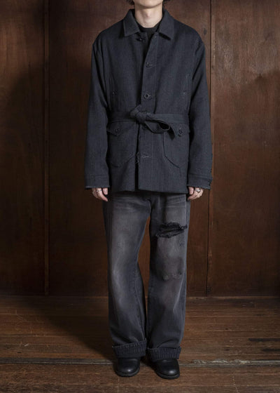 Professor.E AGED PEACOAT GREY 26FW-PE-JKT-07