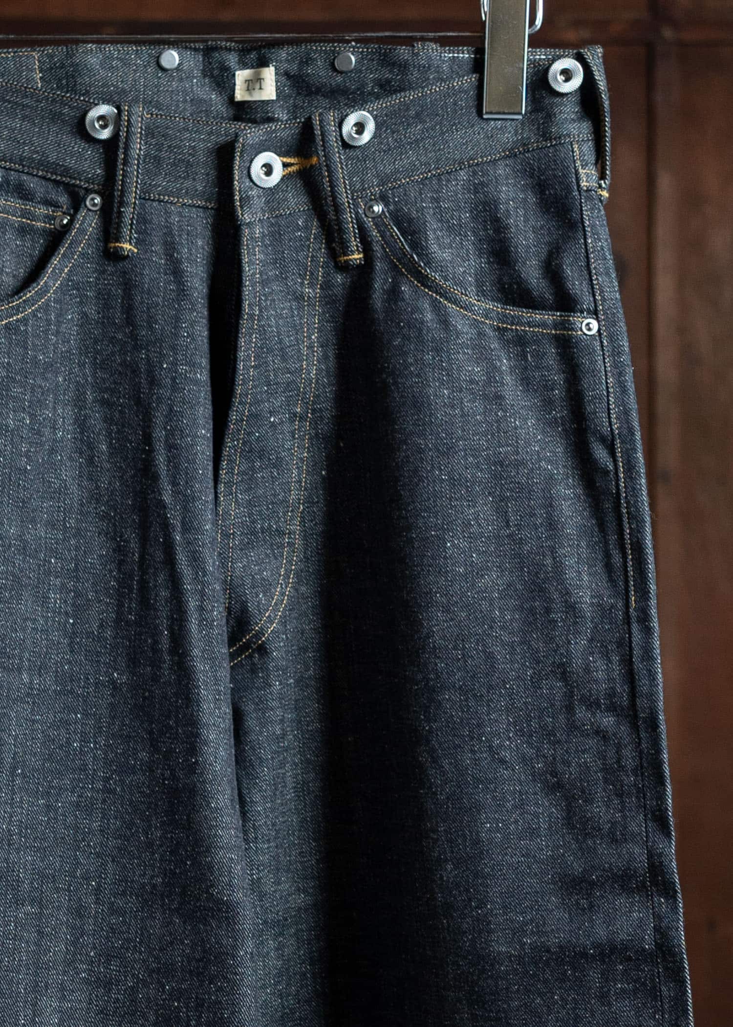 Taiga Takahashi Lot.704-Raw Indigo Denim Trousers 1920’s Raw Indigo