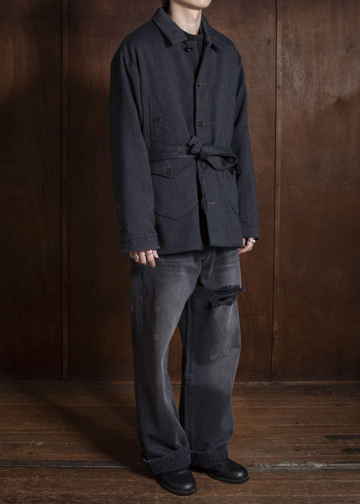 Professor.E AGED PEACOAT GREY 26FW-PE-JKT-07
