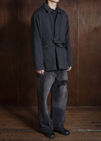 Professor.E AGED PEACOAT GREY 26FW-PE-JKT-07
