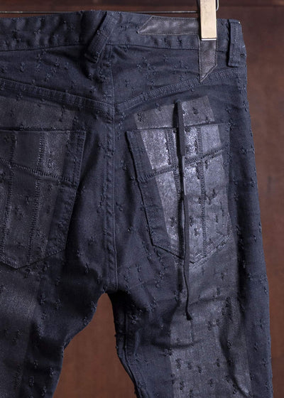 11 by boris bidjan saberi PUNCHING DENIM PANTS