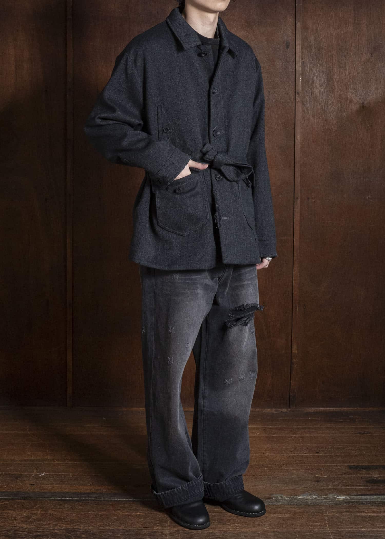Professor.E AGED PEACOAT GREY 26FW-PE-JKT-07