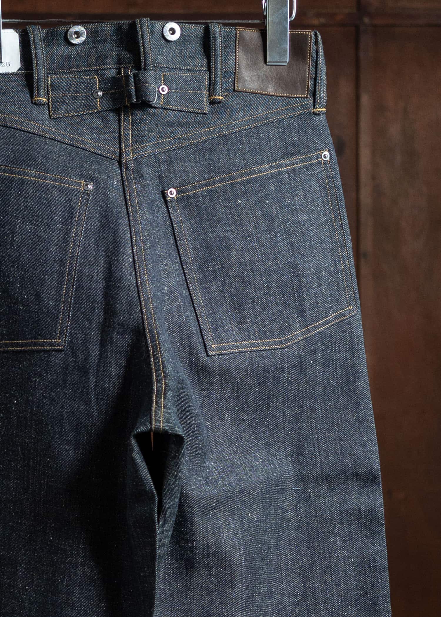 Taiga Takahashi Lot.704-Raw Indigo Denim Trousers 1920’s Raw Indigo