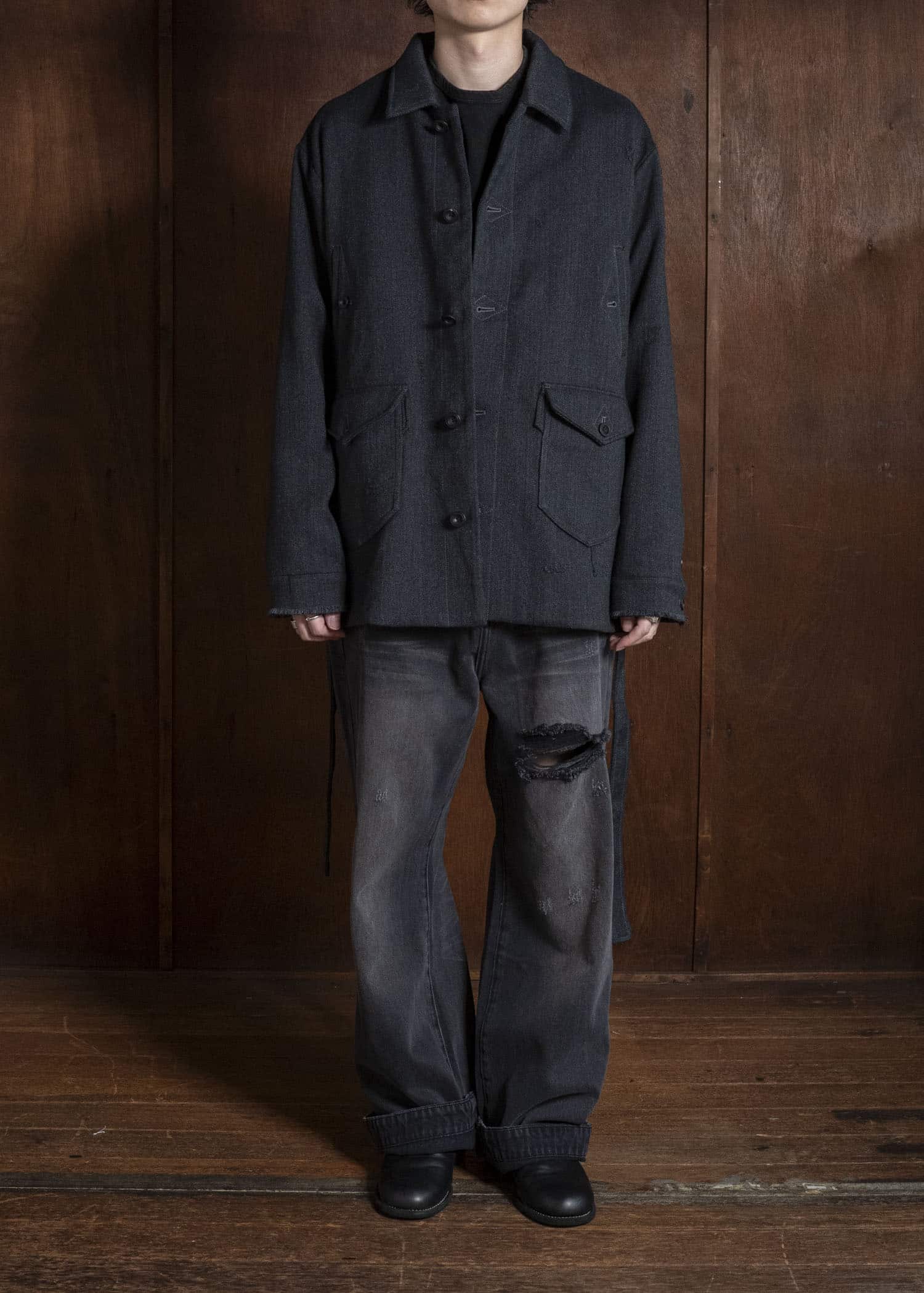 Professor.E AGED PEACOAT GREY 26FW-PE-JKT-07