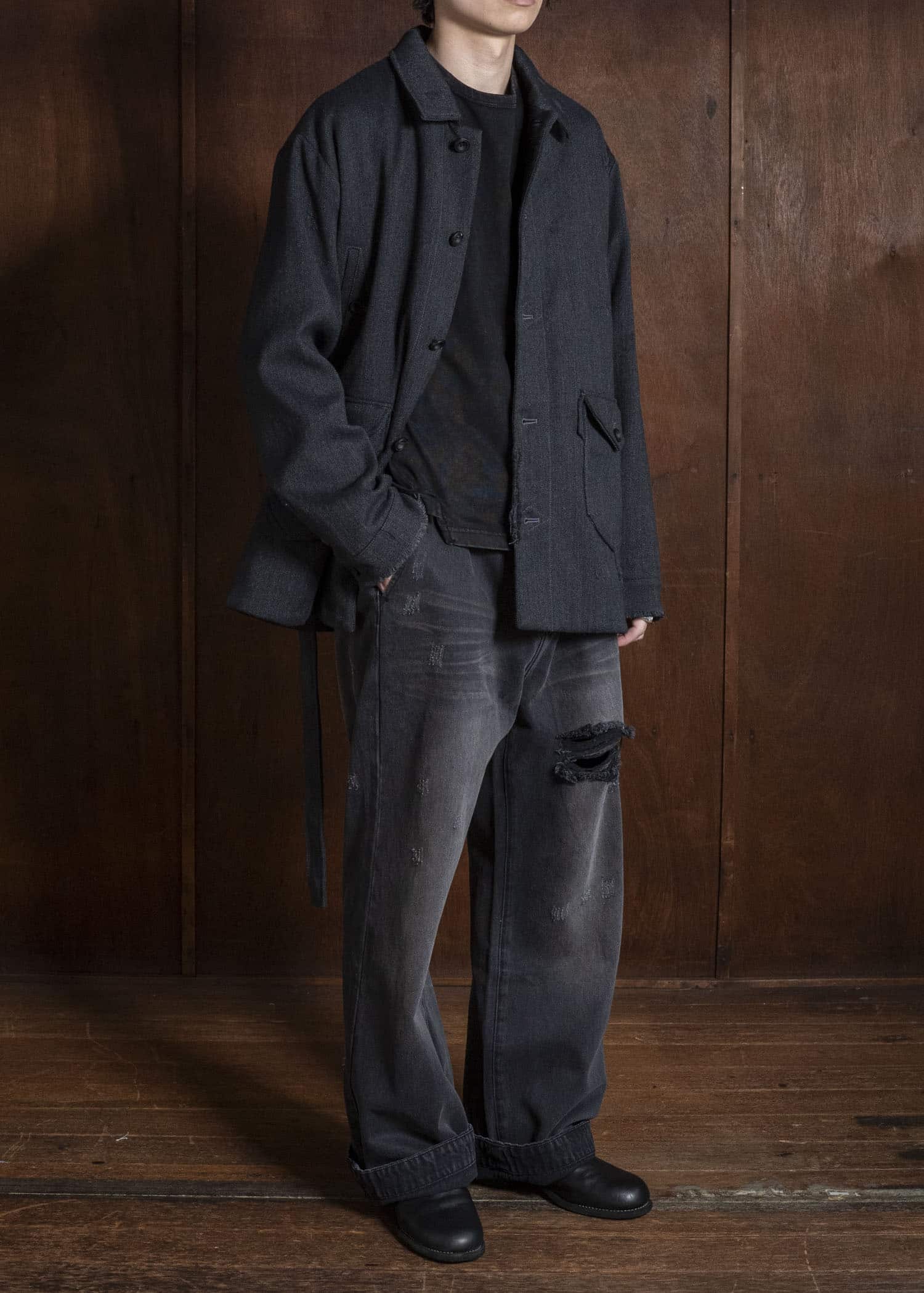 Professor.E AGED PEACOAT GREY 26FW-PE-JKT-07