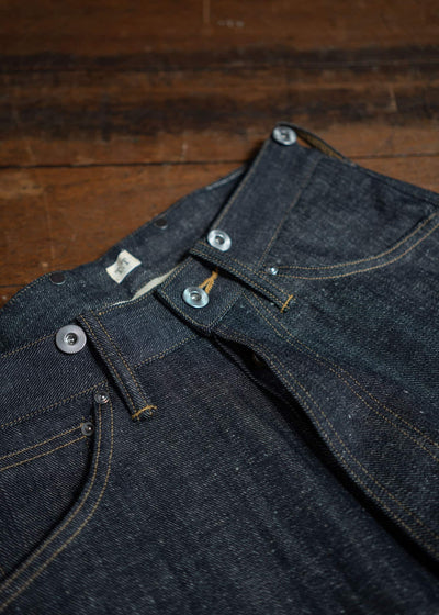 Taiga Takahashi Lot.704-Raw Indigo Denim Trousers 1920’s Raw Indigo