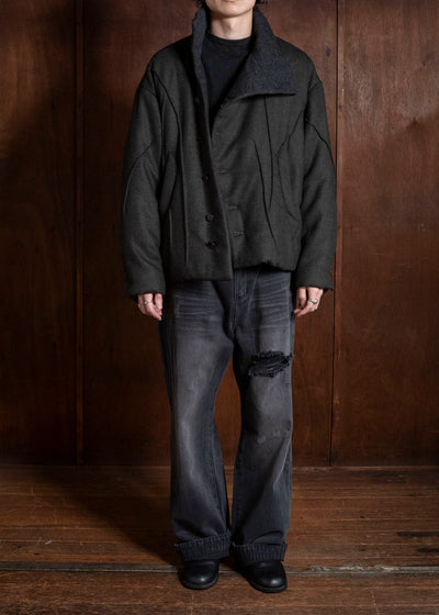 Professor.E PUFFER JKT DARK GREEN 26FW-PE-JKT-04