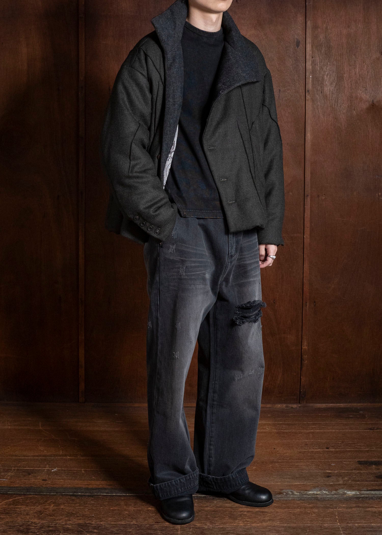 Professor.E PUFFER JKT DARK GREEN 26FW-PE-JKT-04
