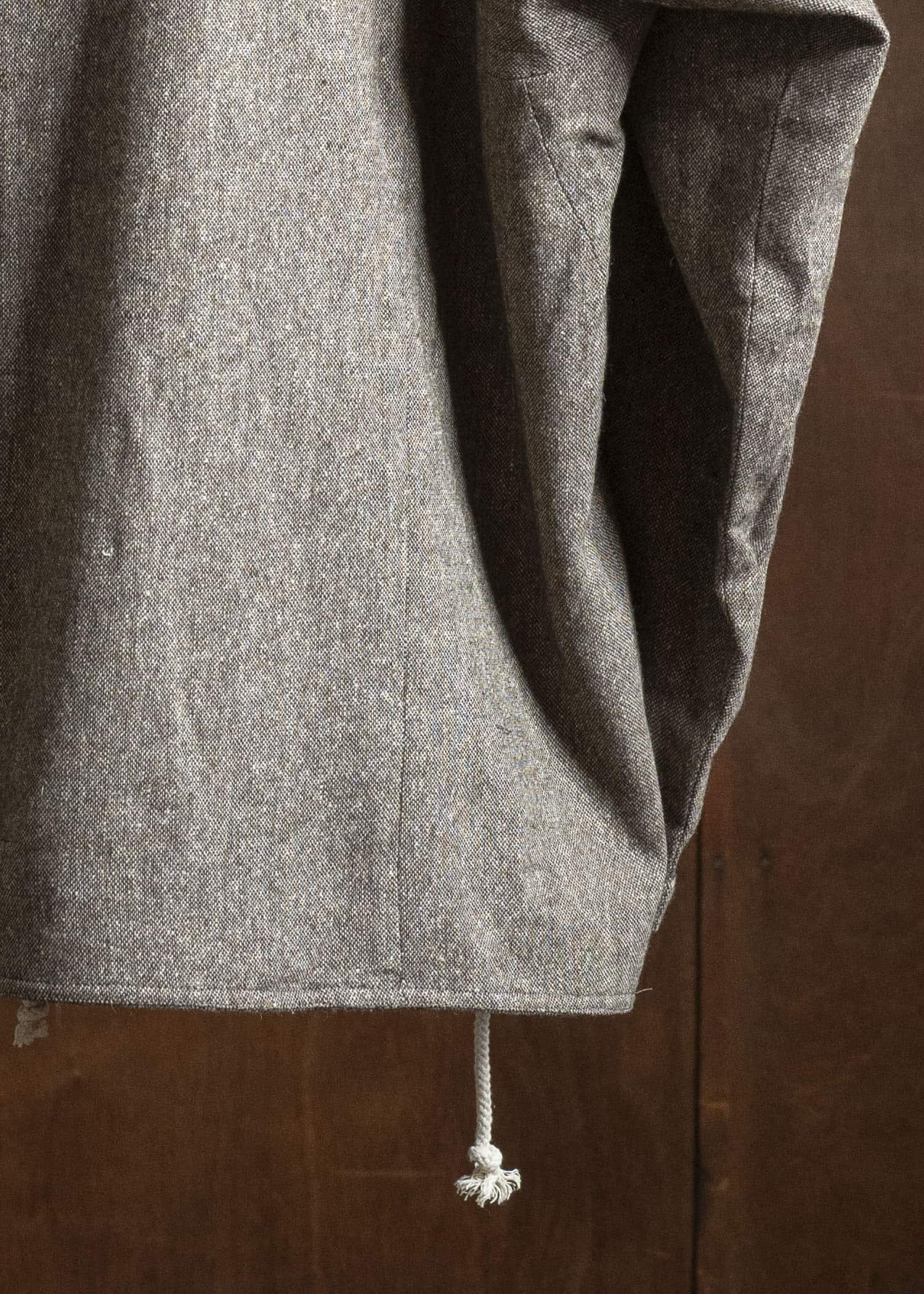 Gathering Textiles Beekeeper Jacket Antique Herringbone Power Loom Japanese Light Weight Wool Brown BKJ01-HW-BR