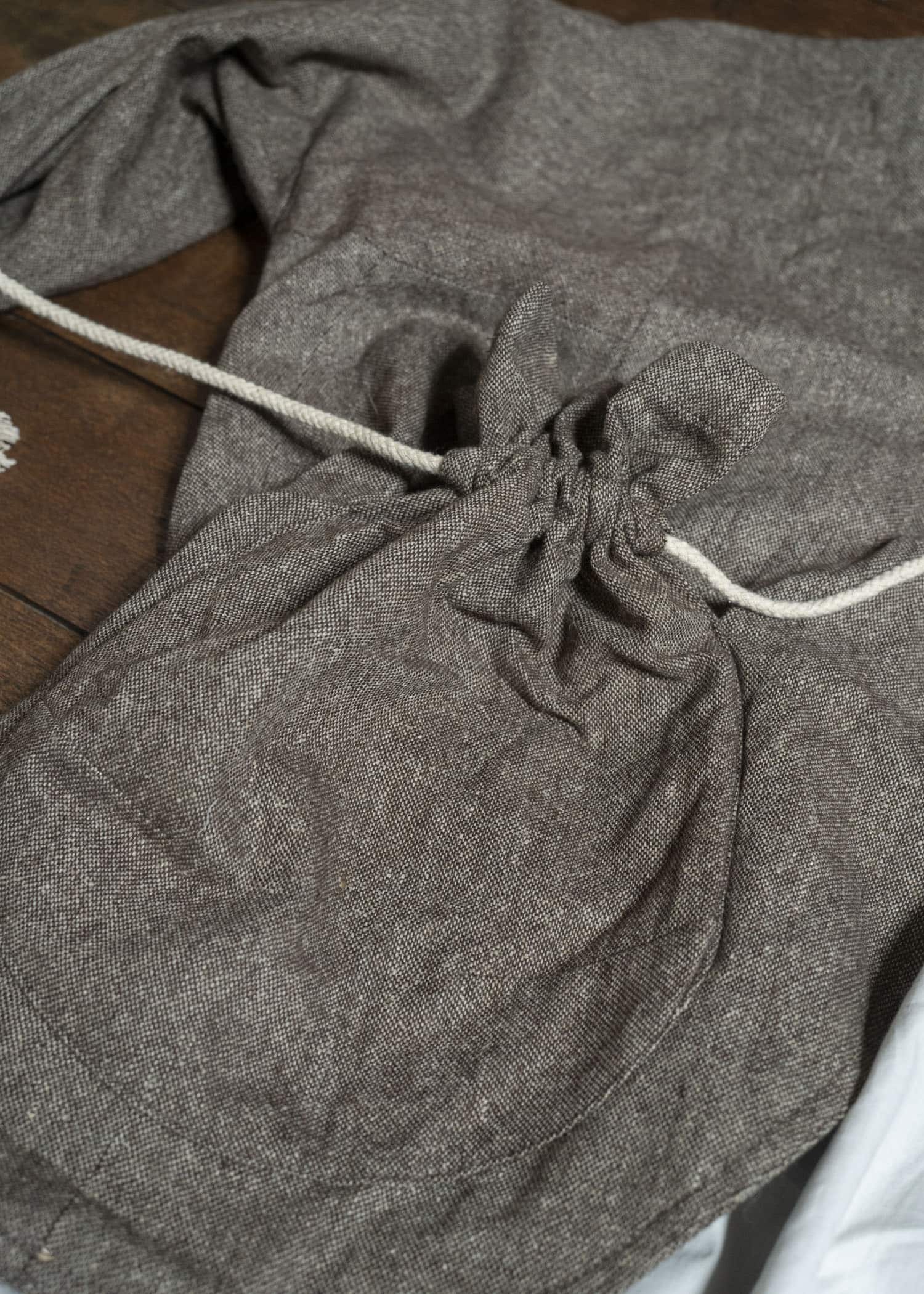 Gathering Textiles Beekeeper Jacket Antique Herringbone Power Loom Japanese Light Weight Wool Brown BKJ01-HW-BR