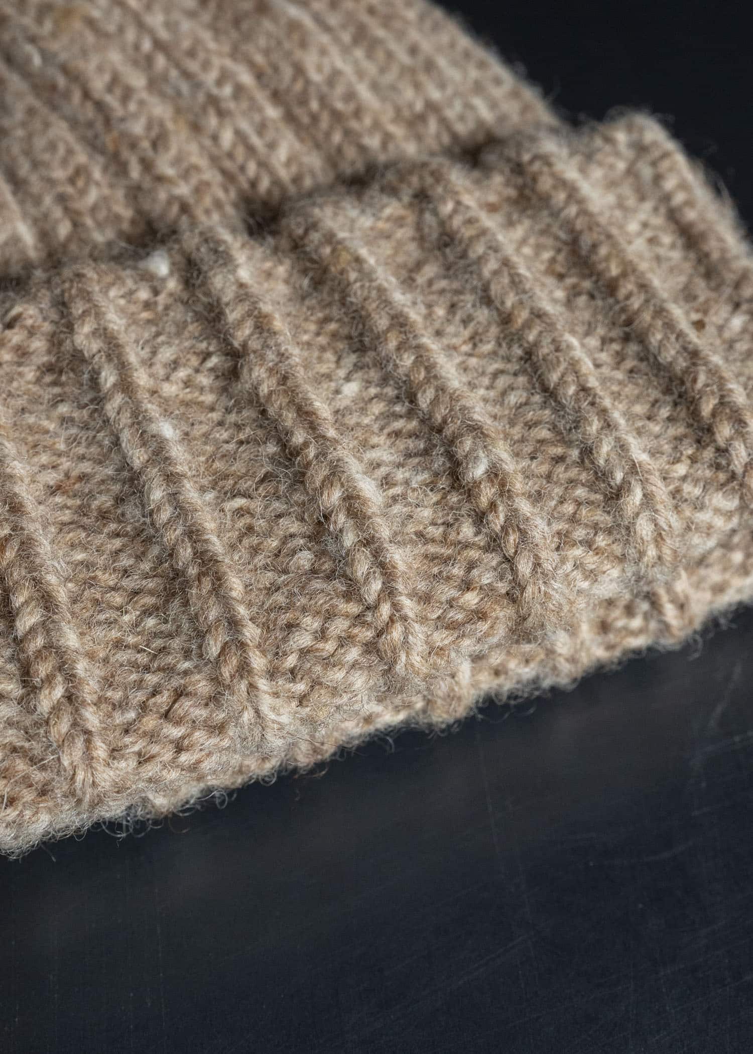 MARK.S MS0085 HAND KNIT CAP BEIGE