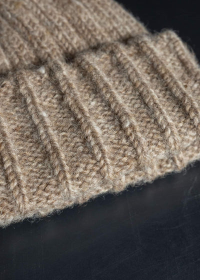 MARK.S MS0085 HAND KNIT CAP BEIGE