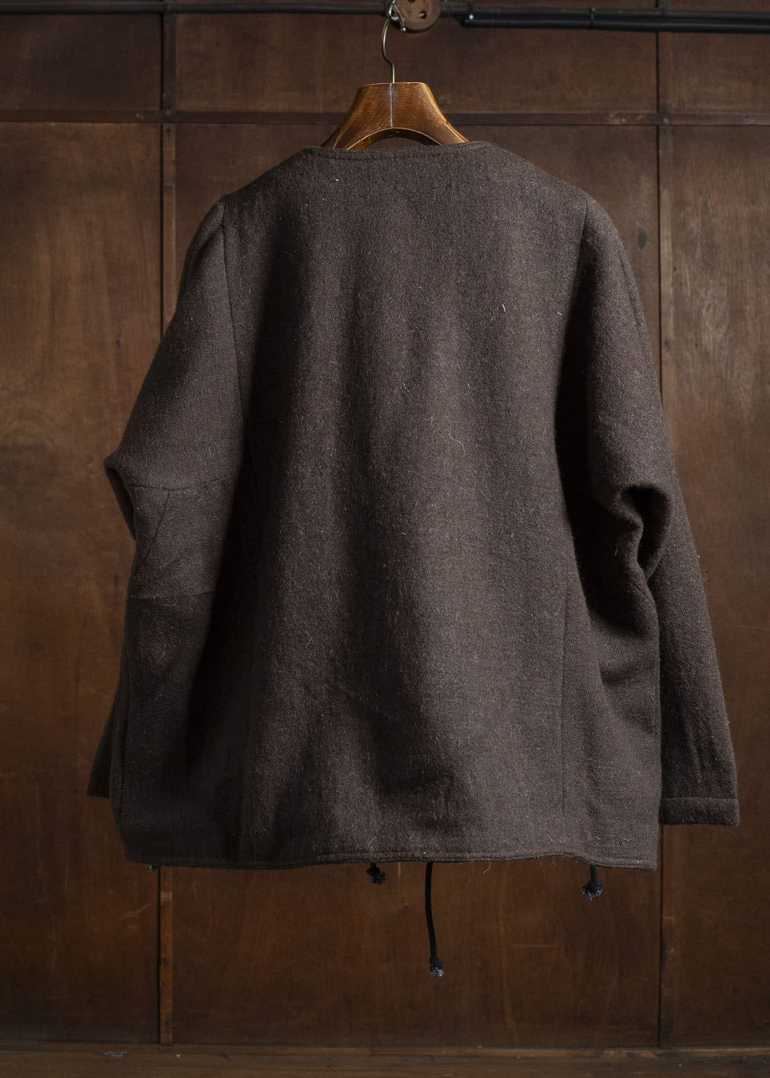 Gathering Textiles Beekeeper Jacket Handwoven , Handfelted Yak And Sheep , Wool , Brown BKJ01-FW-BR