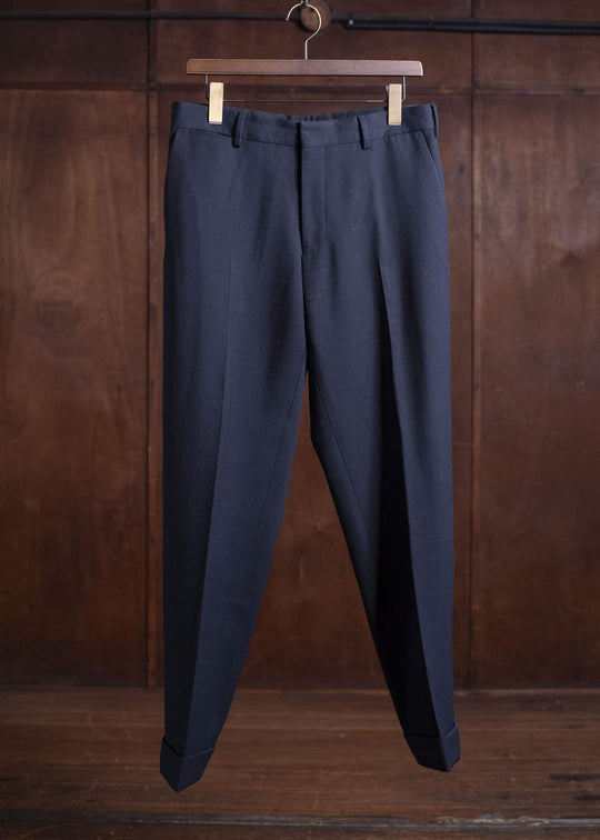 DRIES VAN NOTEN WOOL TWILL TROUSERS