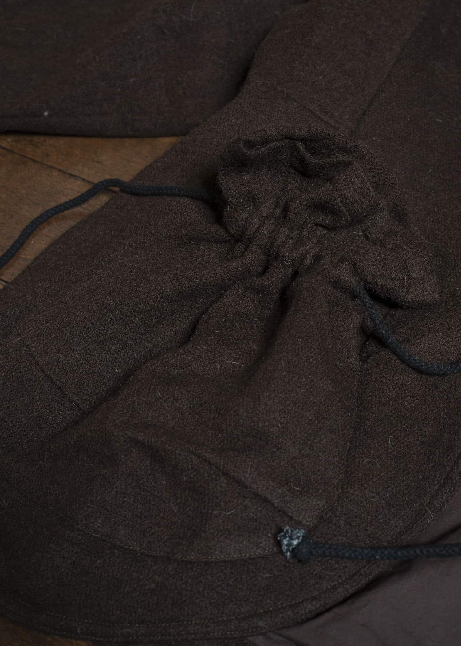 Gathering Textiles Beekeeper Jacket Handwoven , Handfelted Yak And Sheep , Wool , Brown BKJ01-FW-BR