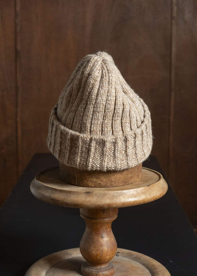 MARK.S MS0085 HAND KNIT CAP BEIGE
