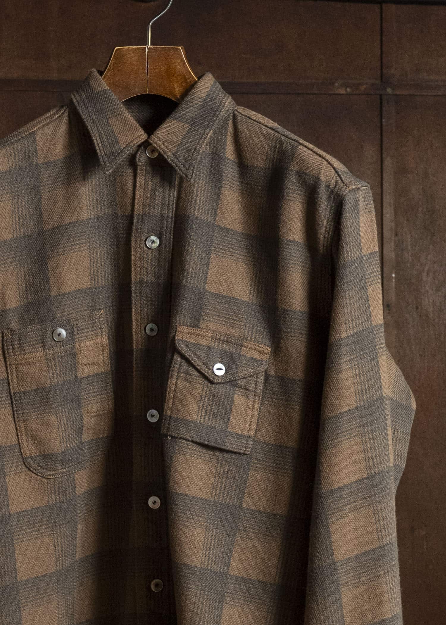 Taiga Takahashi Lot.111-Brown Work Shirt Brown