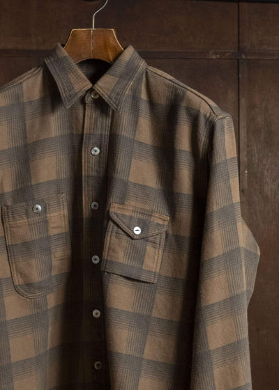 Taiga Takahashi Lot.111-Brown Work Shirt Brown