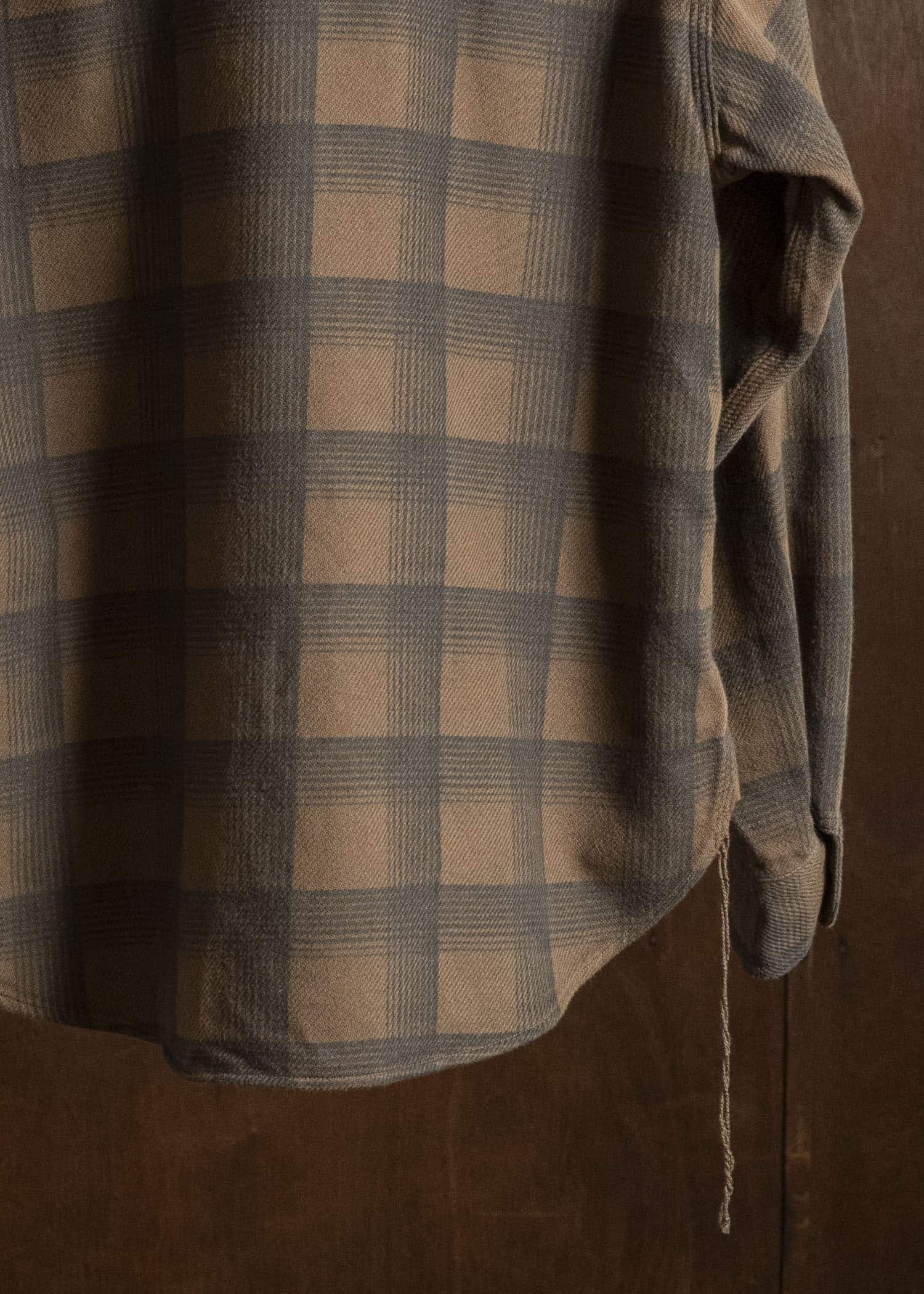 Taiga Takahashi Lot.111-Brown Work Shirt Brown