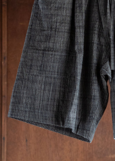 JAN-JAN VAN ESSCHE SHORTS#10 LOOSE FIT SHORTS COTTON CLOTH VINTAGE STRIPED