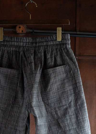 JAN-JAN VAN ESSCHE SHORTS#10 LOOSE FIT SHORTS COTTON CLOTH VINTAGE STRIPED