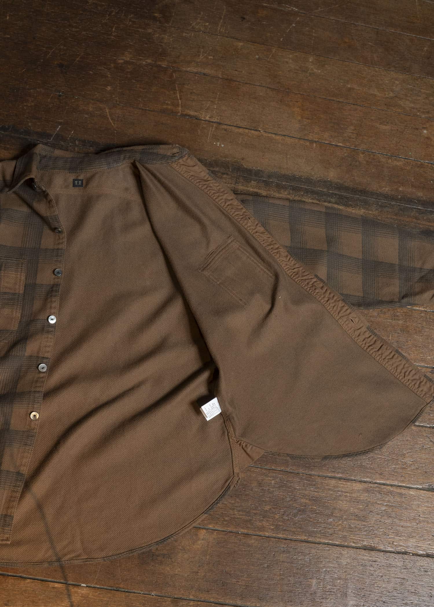 Taiga Takahashi Lot.111-Brown Work Shirt Brown