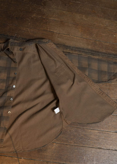 Taiga Takahashi Lot.111-Brown Work Shirt Brown