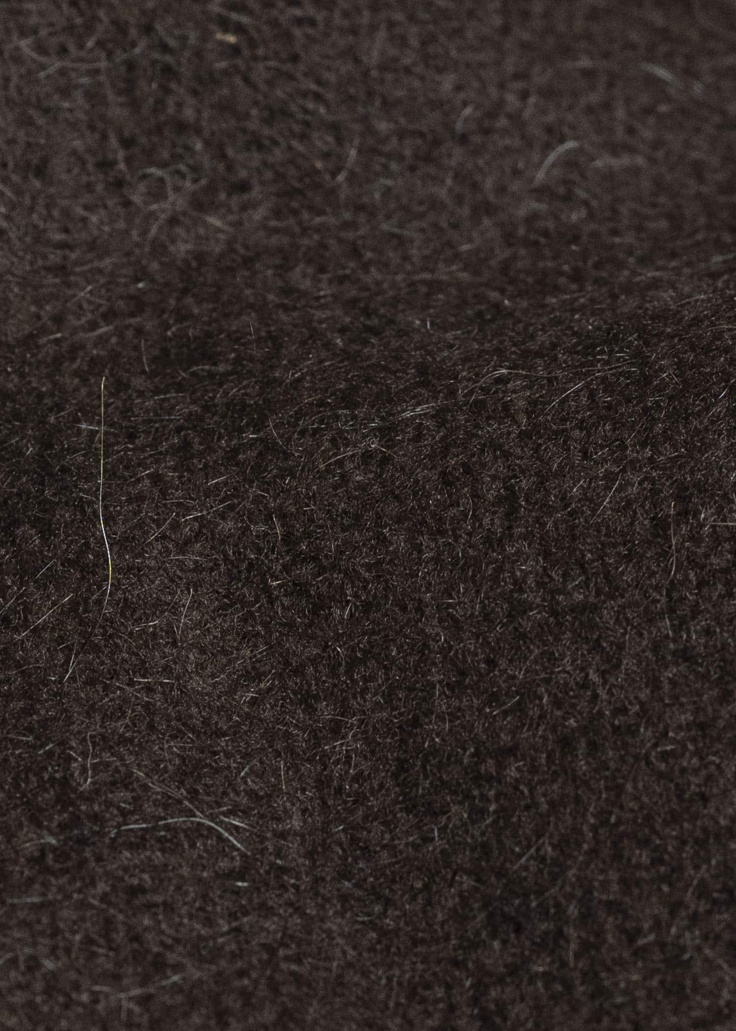 Gathering Textiles Fisherman Hoodie Handwoven , Handfelted Yak And Sheep , Wool , Brown FIH01-FW-BR