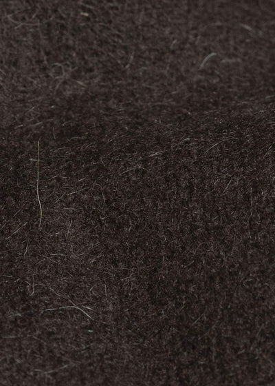 Gathering Textiles Fisherman Hoodie Handwoven , Handfelted Yak And Sheep , Wool , Brown FIH01-FW-BR