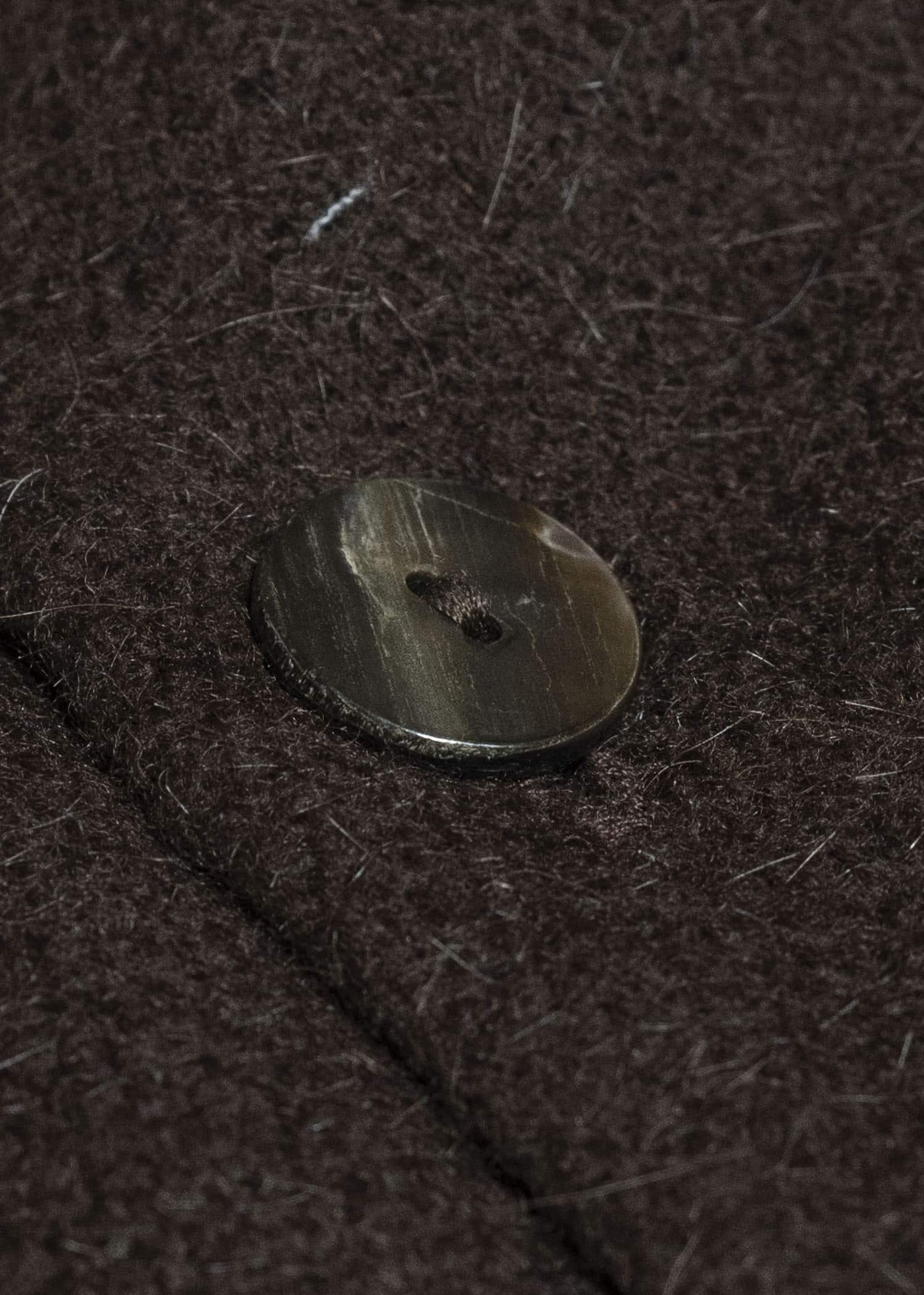 Gathering Textiles Fisherman Hoodie Handwoven , Handfelted Yak And Sheep , Wool , Brown FIH01-FW-BR