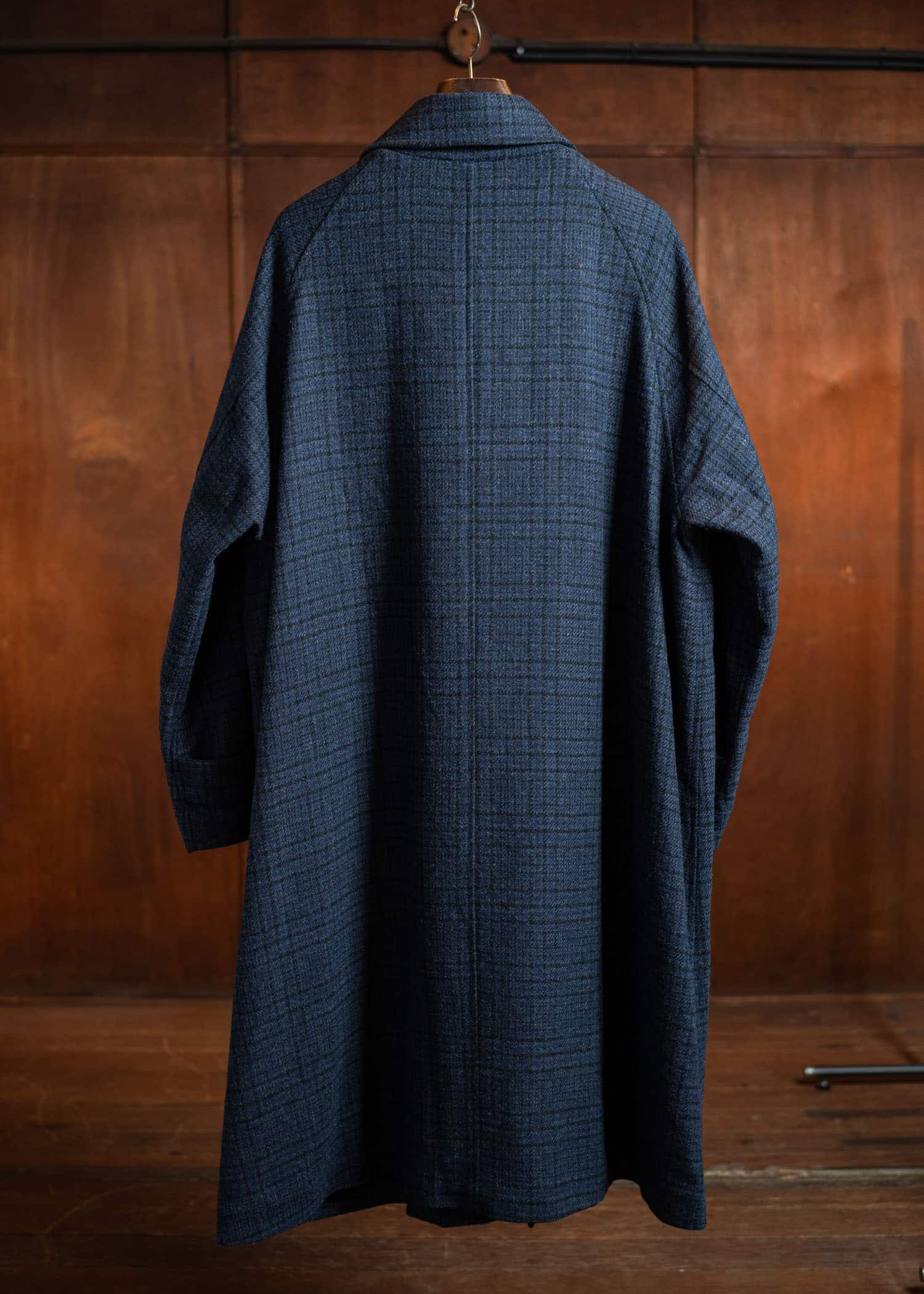 POLYPROID Wool check coat