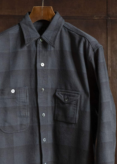 Taiga Takahashi Lot.111-Charcoal Work Shirt Charcoal