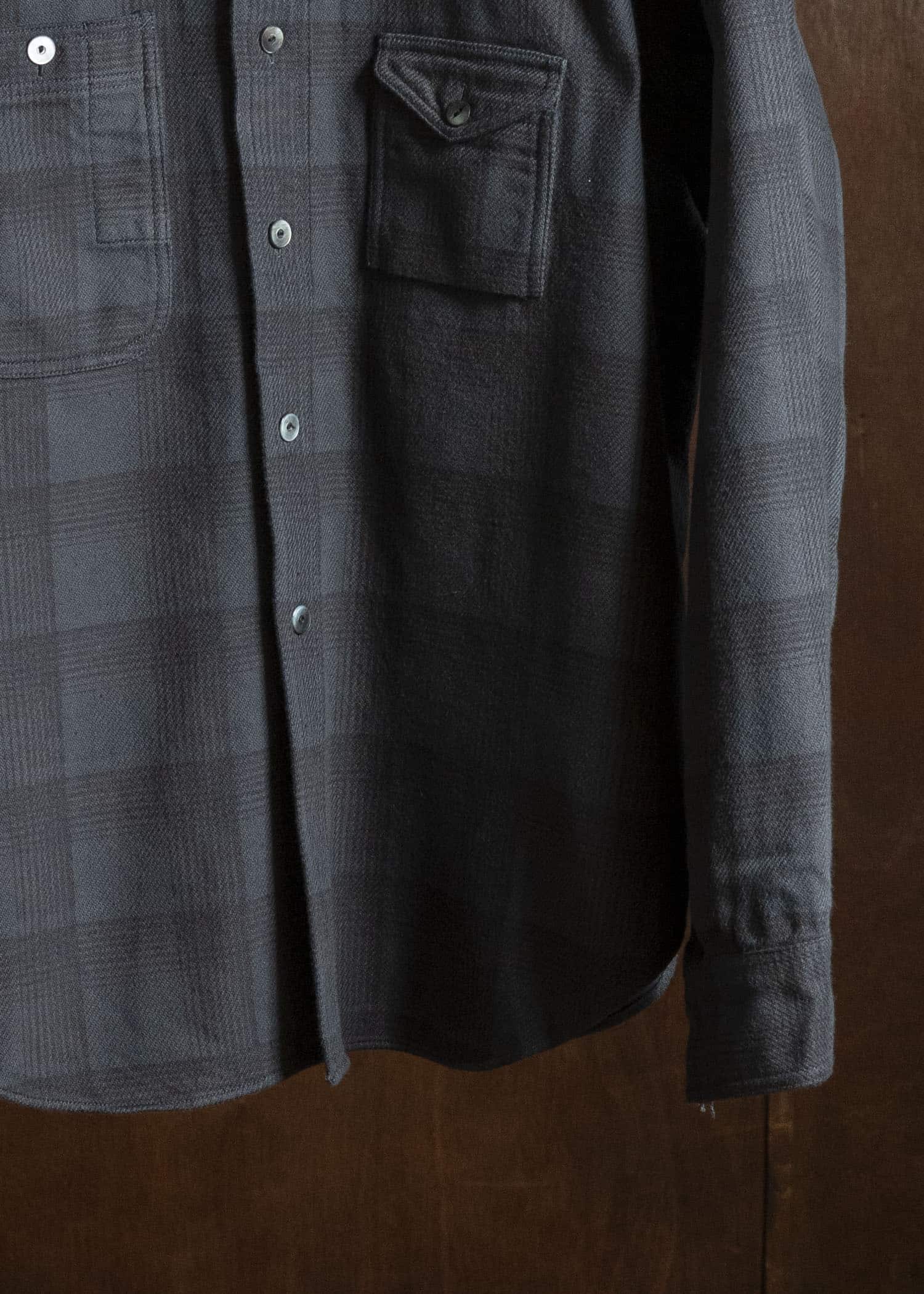 Taiga Takahashi Lot.111-Charcoal Work Shirt Charcoal