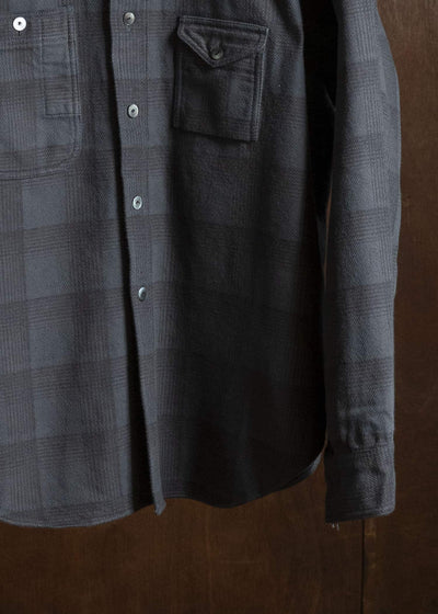 Taiga Takahashi Lot.111-Charcoal Work Shirt Charcoal
