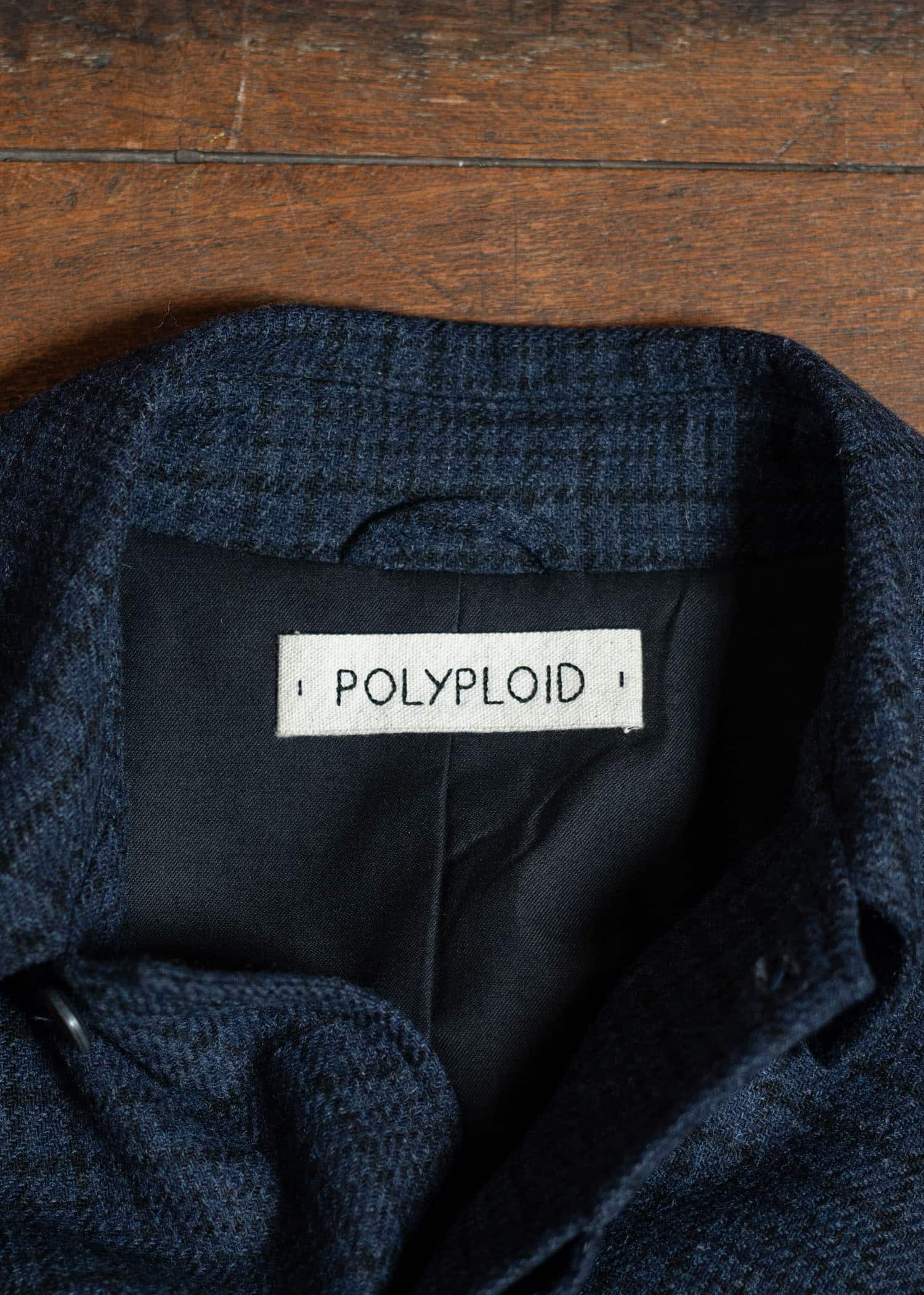 POLYPROID Wool check coat