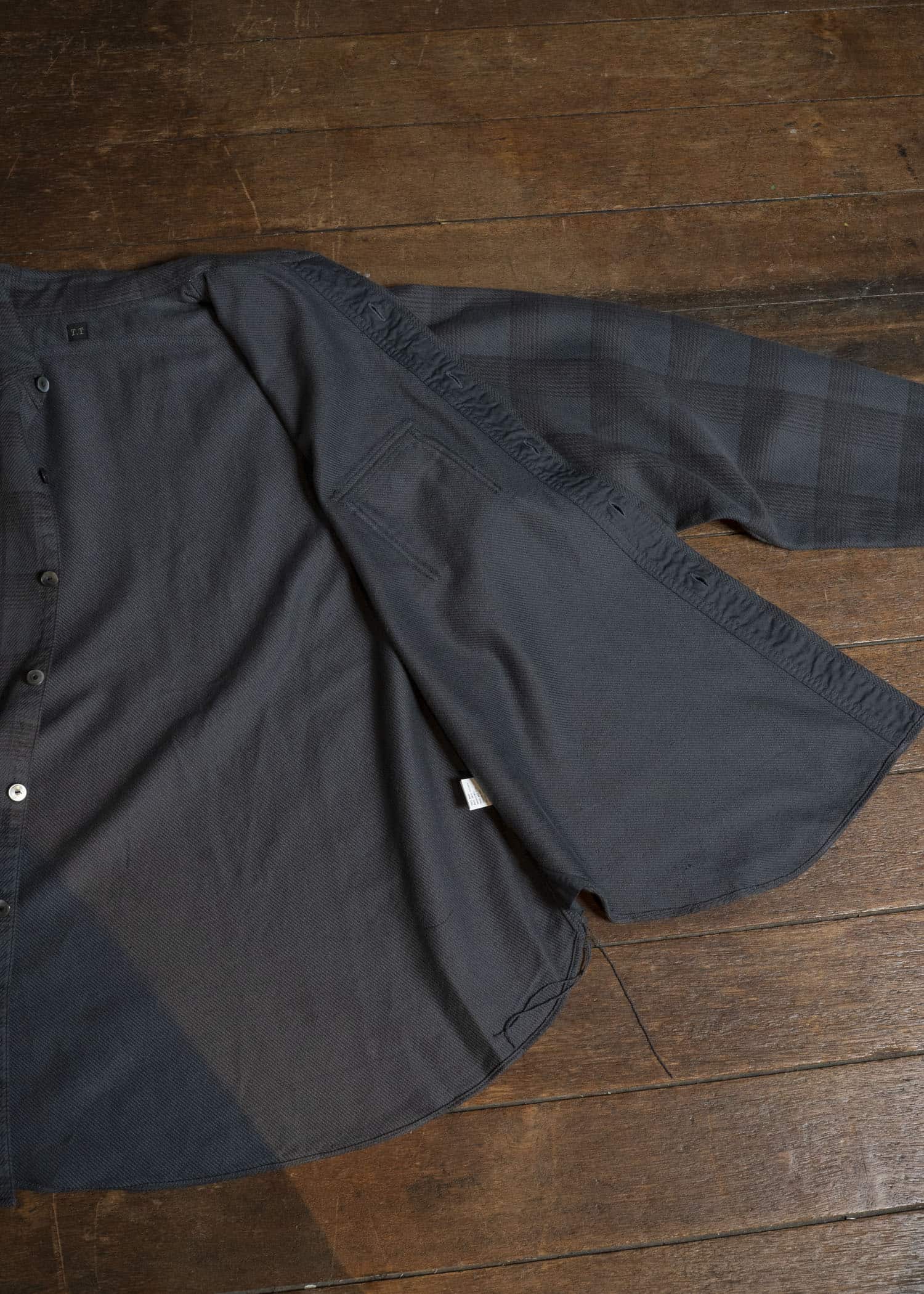 Taiga Takahashi Lot.111-Charcoal Work Shirt Charcoal