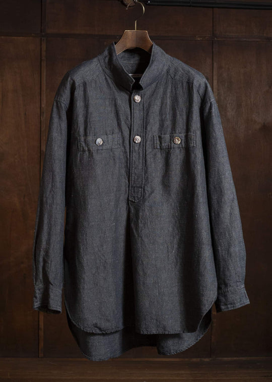 ANSNAM LINEN PULLOVER SHIRT